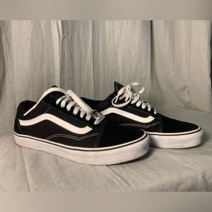 VANS Old Skool Shoes/ Ward Lo Skate Low Top Sneakers 🖤🤍 Black & White